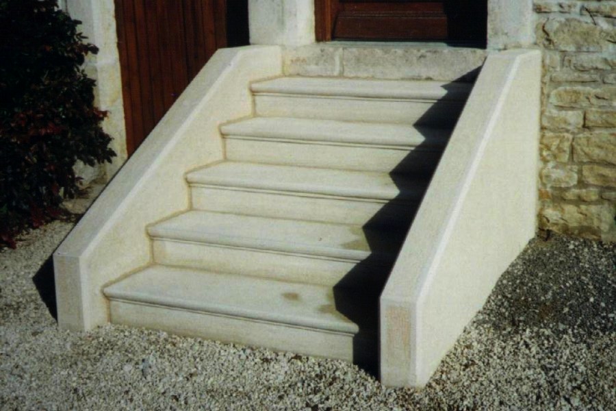 Escalier double limon droit