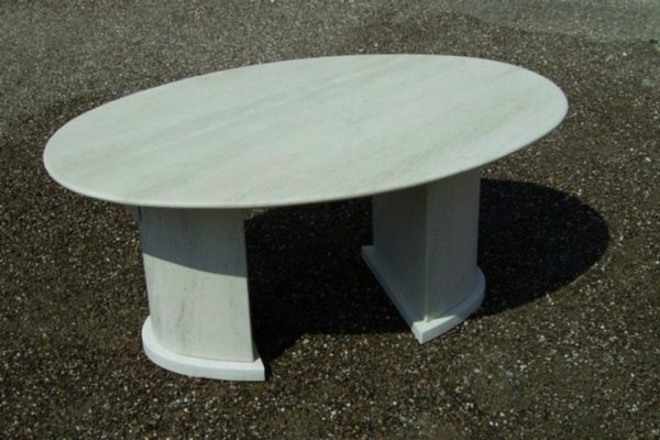 Table basse ovale